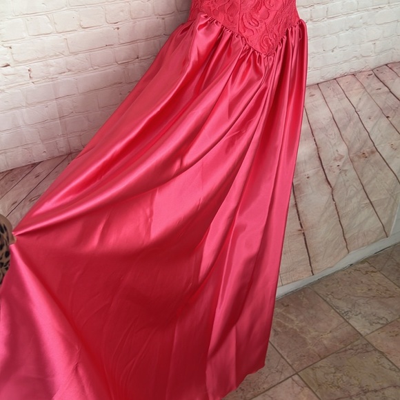 NWOT 80’s ALFRED ANGELO DREAM MAKER BARBIECORE pink wedding dress/Halloween. - Picture 5 of 11